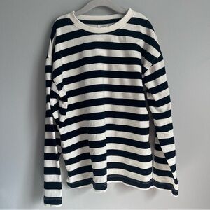 Classic Navy and White Striped Kid's Shirt